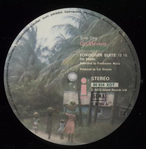 Cat Stevens Foreigner vinyl LP album (LP record) German CTVLPFO873646