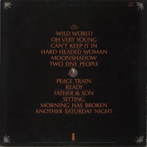 Cat Stevens Greatest Hits - Orange Tracklisting vinyl LP album (LP record) UK CTVLPGR871128