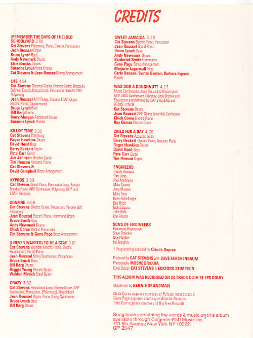 Cat Stevens Izitso vinyl LP album (LP record) Japanese CTVLPIZ176621