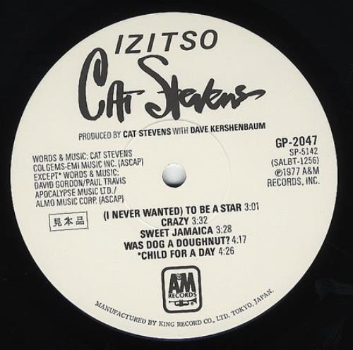 Cat Stevens Izitso vinyl LP album (LP record) Japanese CTVLPIZ364710