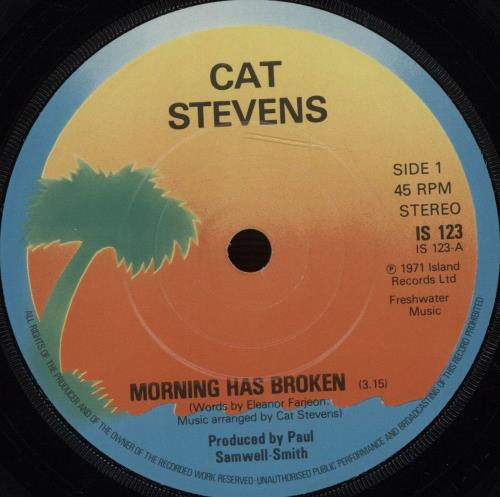 Cat Stevens Morning Has Broken 7" vinyl single (7 inch record / 45) UK CTV07MO99289