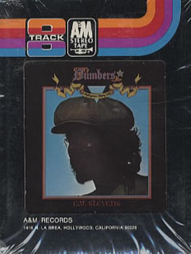 Cat Stevens Numbers 8-track cassette US CTV8TNU313680