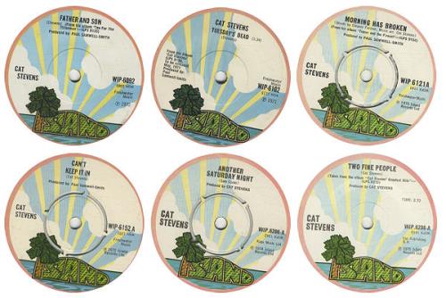 Cat Stevens Set Of Six Island Singles 7" vinyl single (7 inch record / 45) UK CTV07SE442976