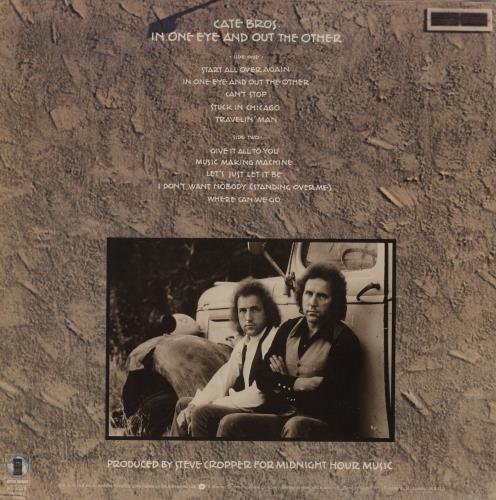Cate Bros In One Eye And Out The Other - Test Pressing vinyl LP album (LP record) UK CT3LPIN761337