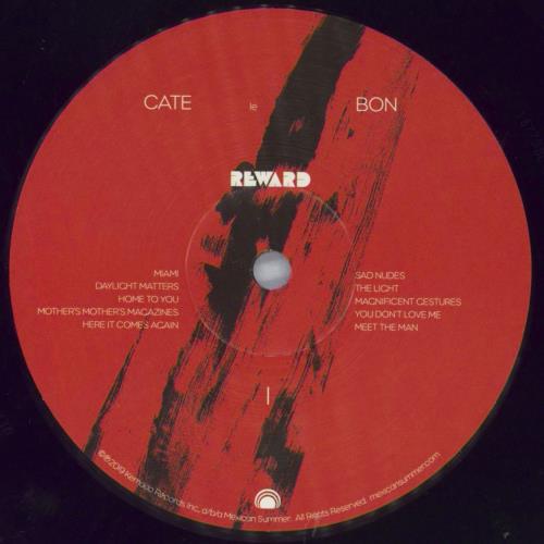 Cate Le Bon Reward vinyl LP album (LP record) US LKBLPRE823195