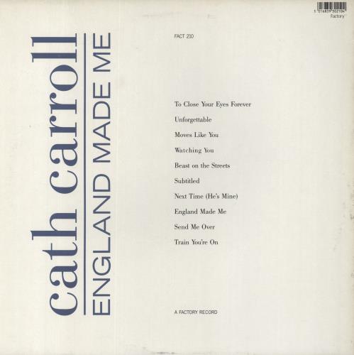 Cath Carroll England Made Me vinyl LP album (LP record) UK HCALPEN298660