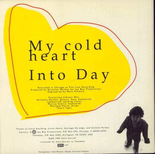 Cath Carroll My Cold Heart 7" vinyl single (7 inch record / 45) US HCA07MY507985