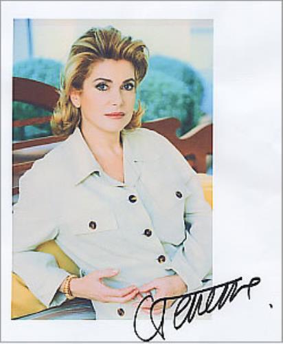 Catherine Deneuve Autographed Colour Photoprint memorabilia UK CD4MMAU268928