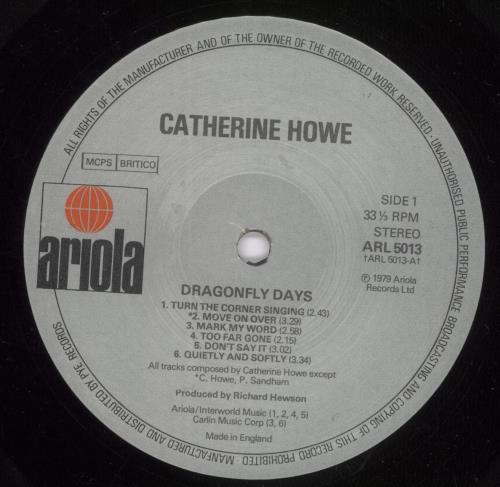 Catherine Howe Dragonfly Days vinyl LP album (LP record) UK HWCLPDR588461
