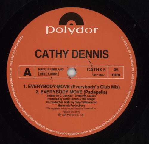 Cathy Dennis Everybody Move 12" vinyl single (12 inch record / Maxi-single) UK DEN12EV24123