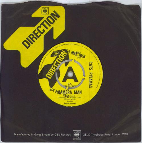 Cats Pyjamas Camera Man - A Label 7" vinyl single (7 inch record / 45) UK 4A507CA787581
