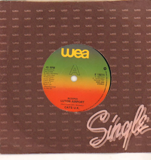Cats U.K. Luton Airport 7" vinyl single (7 inch record / 45) UK DZU07LU569776