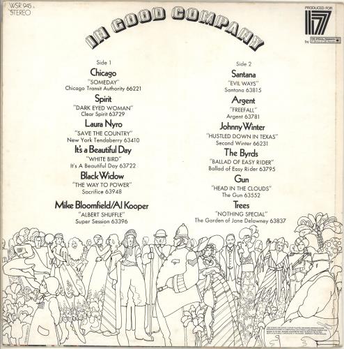 CBS Records In Good Company vinyl LP album (LP record) UK I1ULPIN712617