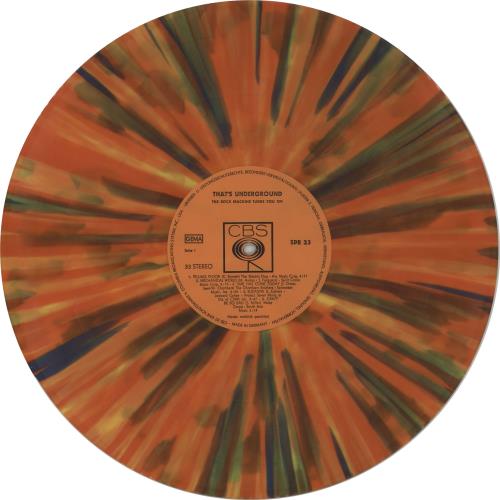 CBS Records That's Underground vinyl LP album (LP record) German I1ULPTH313445