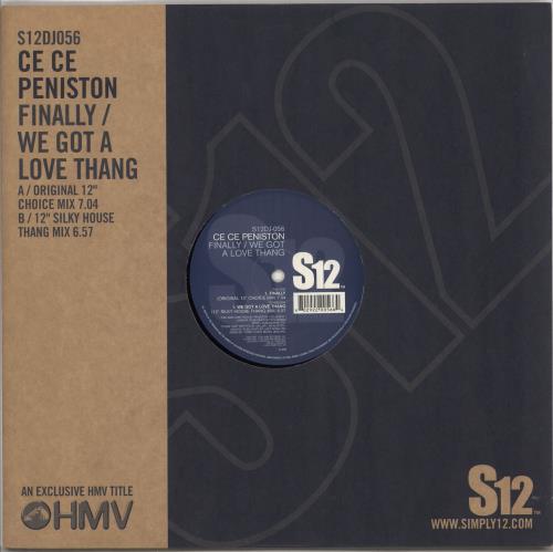 Ce Ce Peniston Finally - HMV Issue 12" vinyl single (12 inch record / Maxi-single) UK CEC12FI737315