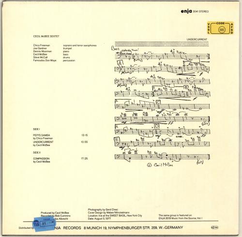 Cecil McBee Compassion vinyl LP album (LP record) German C4VLPCO704762