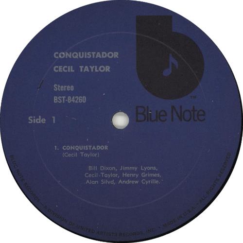 Cecil Taylor Conquistador! - 'b' label vinyl LP album (LP record) US CQTLPCO446514