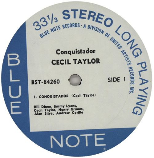 Cecil Taylor Conquistador! - United Artists vinyl LP album (LP record) US CQTLPCO585062