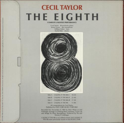 Cecil Taylor The Eighth Vinyl Box Set Swiss CQTVXTH704771