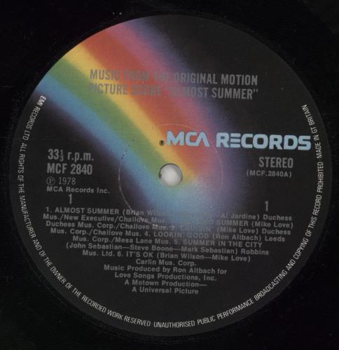 Celebration (BBO) Almost Summer vinyl LP album (LP record) UK EEBLPAL235292