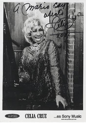 Celia Cruz Autographed Photograph photograph Mexican CCZPHAU326667