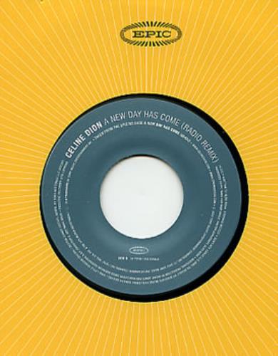 Celine Dion A New Day Has Come 7" vinyl single (7 inch record / 45) US CEL07AN219745