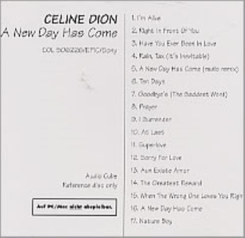 Celine Dion A New Day Has Come CD album (CDLP) German CELCDAN223330