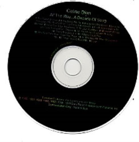 Celine Dion All The Way... A Decade Of Song CD album (CDLP) US CELCDAL151941
