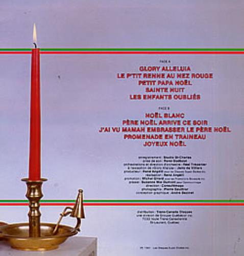 Celine Dion Chante Noel vinyl LP album (LP record) Canadian CELLPCH200428