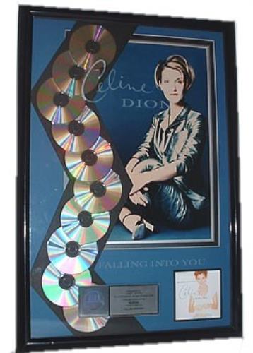 Celine Dion Falling Into You award disc US CELAWFA122232