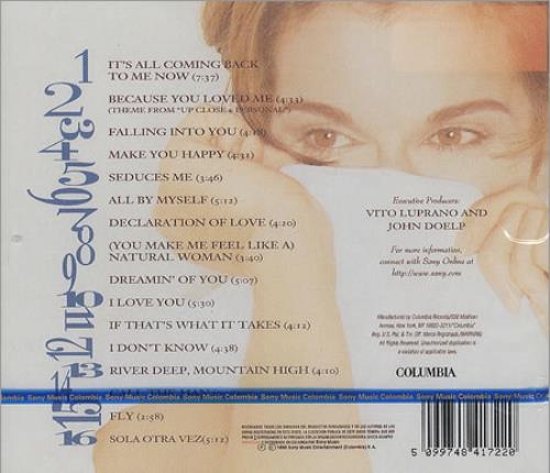 Celine Dion Falling Into You CD album (CDLP) Colombian CELCDFA237187
