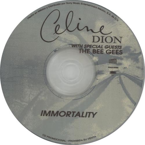 Celine Dion Immortality CD single (CD5 / 5") Mexican CELC5IM118291