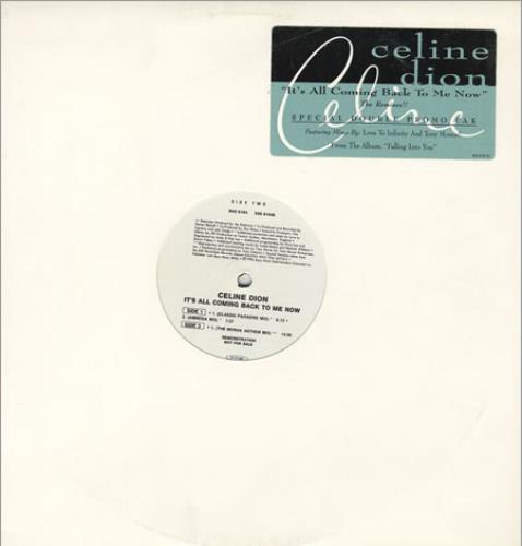 Celine Dion It's All Coming Back - Part 1 & 2 12" vinyl single (12 inch record / Maxi-single) US CEL12IT104977