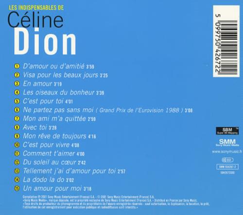 Celine Dion Les Indispensables de CD album (CDLP) French CELCDLE245471