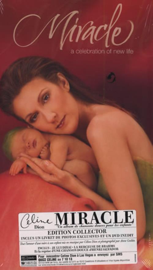 Celine Dion Miracle 2-disc CD/DVD set French CEL2DMI406598