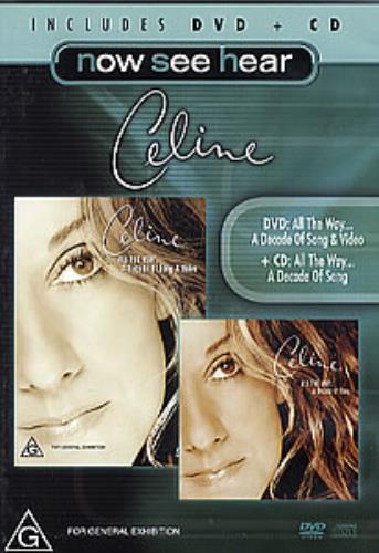 Celine Dion Now See Hear 2-disc CD/DVD set Australian CEL2DNO257517