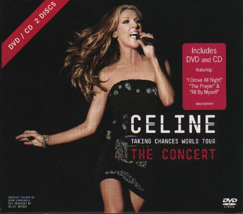 Celine Dion Taking Chances World Tour - The Concert 2-disc CD/DVD set UK CEL2DTA504100