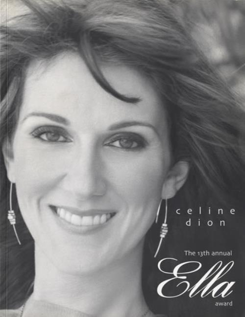 Celine Dion The 13th Annual Ella Award tour programme US CELTRTH552942