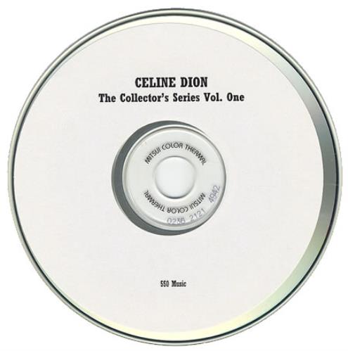 Celine Dion The Collector's Series Volume 1 CD-R acetate US CELCRTH203836