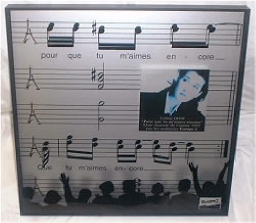 Celine Dion Tu M'aimes Encore award disc French CELAWTU180143