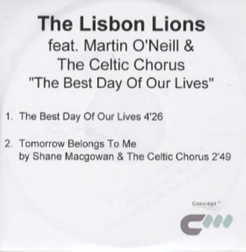 Celtic FC The Best Day Of Our Lives CD-R acetate UK LTCCRTH304055