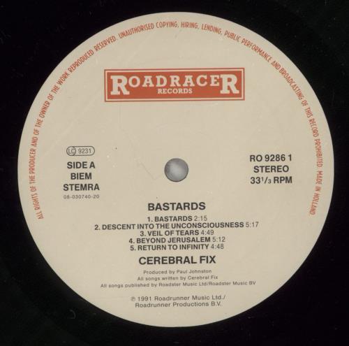 Cerebral Fix Bastards! vinyl LP album (LP record) Dutch CK2LPBA459292