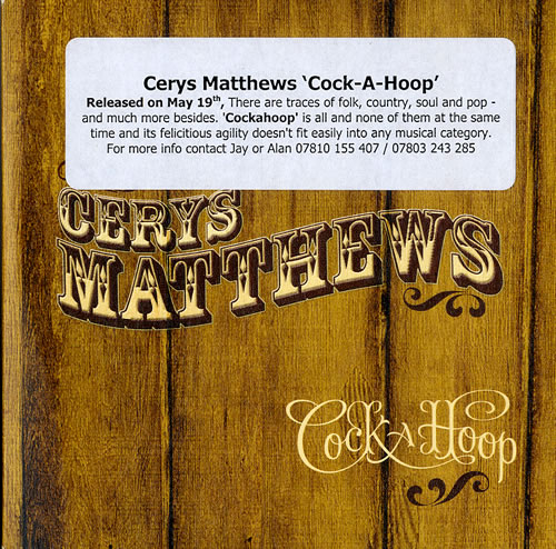 Cerys Matthews Cock A Hoop CD album (CDLP) UK CYSCDCO245825