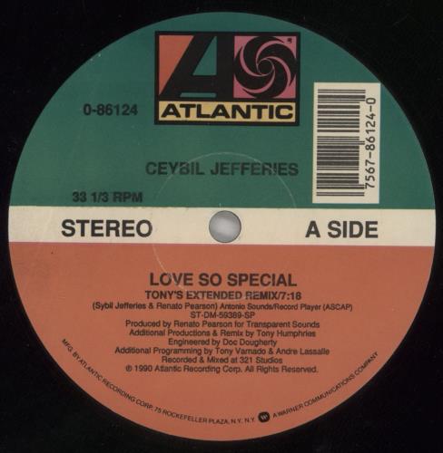Ceybil Jefferies Love So Special 12" vinyl single (12 inch record / Maxi-single) US FY112LO860707