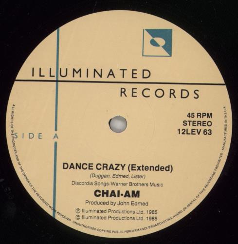 Chai-Am Dance Crazy 12" vinyl single (12 inch record / Maxi-single) UK IJI12DA877031
