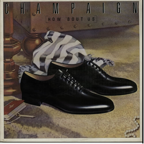 Champaign How 'Bout Us - Gold promo stamped vinyl LP album (LP record) UK C2KLPHO608419