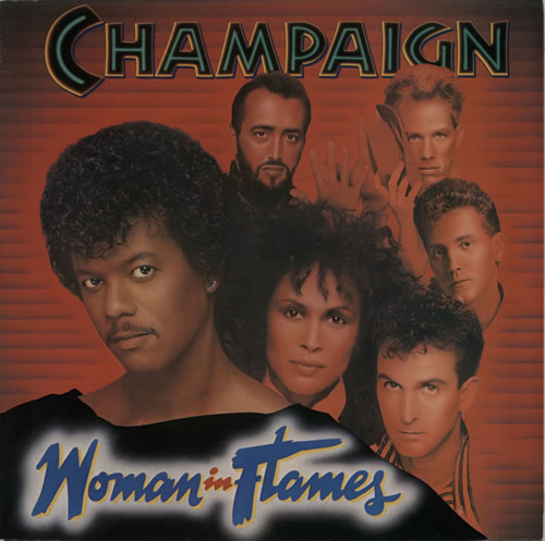 Champaign Woman In Flames vinyl LP album (LP record) UK C2KLPWO630987