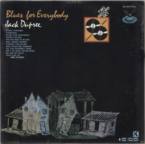 Champion Jack Dupree Blues For Everybody 2-LP vinyl record set (Double LP Album) US CJD2LBL711836
