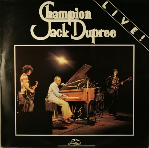 Champion Jack Dupree Live! vinyl LP album (LP record) French CJDLPLI552198