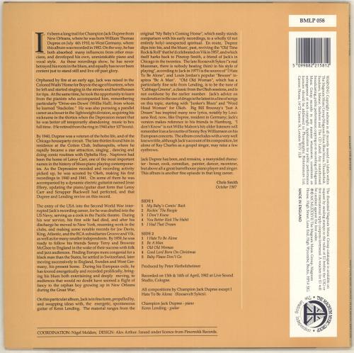 Champion Jack Dupree Rockin' The Boogie vinyl LP album (LP record) UK CJDLPRO727697